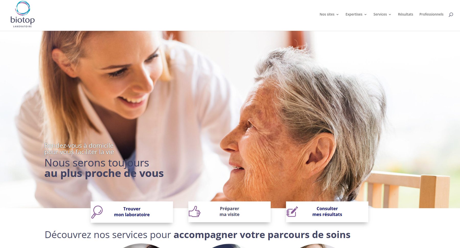 Capture du projet Laboratoire Biotop