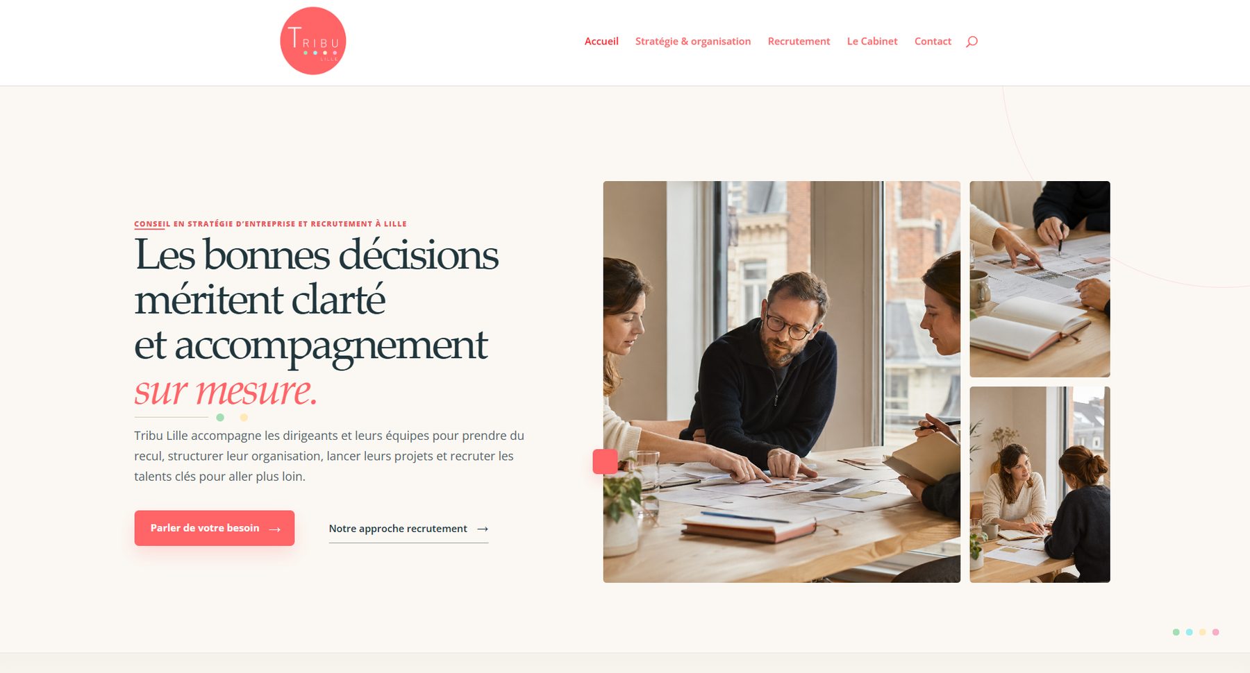 Capture du projet Tribu Lille